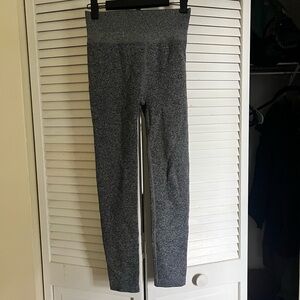 Gray High-Waisted Leggings